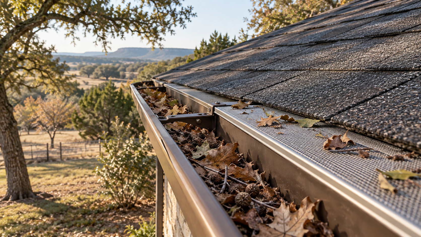 Featured image for the article: Are Gutter Guards Worth It? An Honest Answer for Bluff Dale, TX Homeowners
