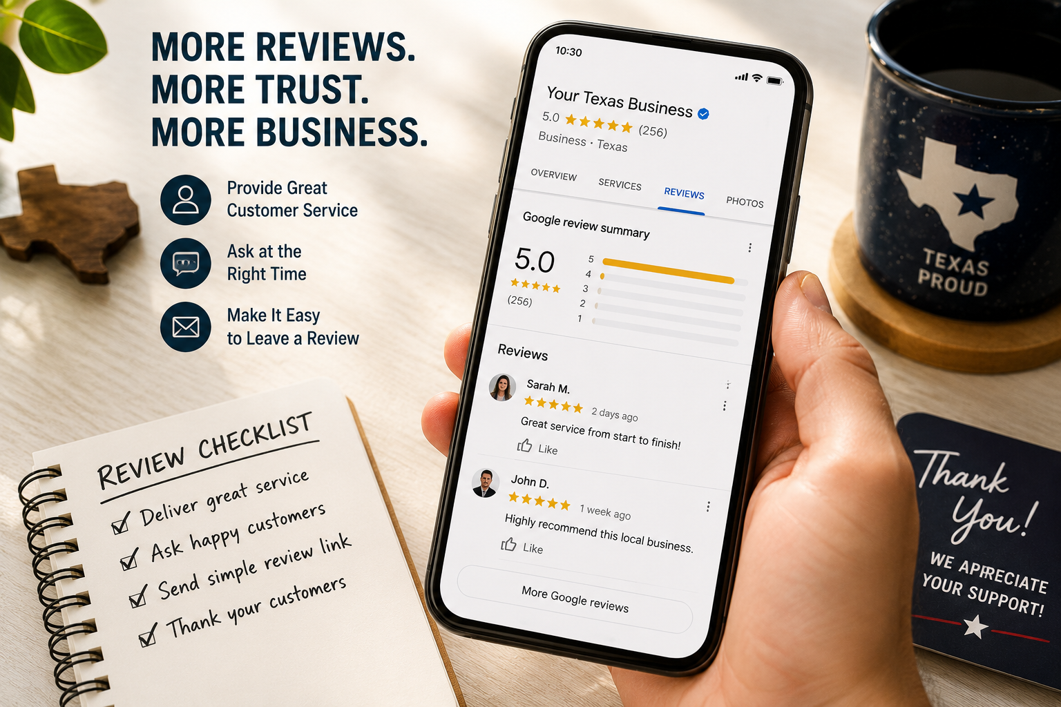 Hero image for How Texas Businesses Can Get More Google Reviews—Without Breaking the Rules