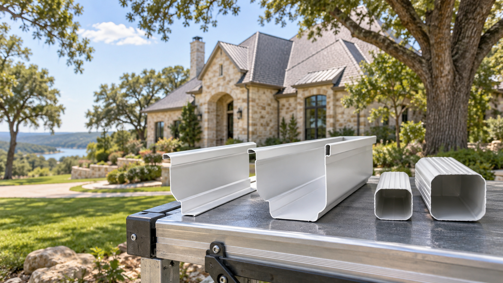 Featured image for the article: What Size Gutters Do You Need? 5-Inch vs 6-Inch for Pecan Plantation, TX Homes