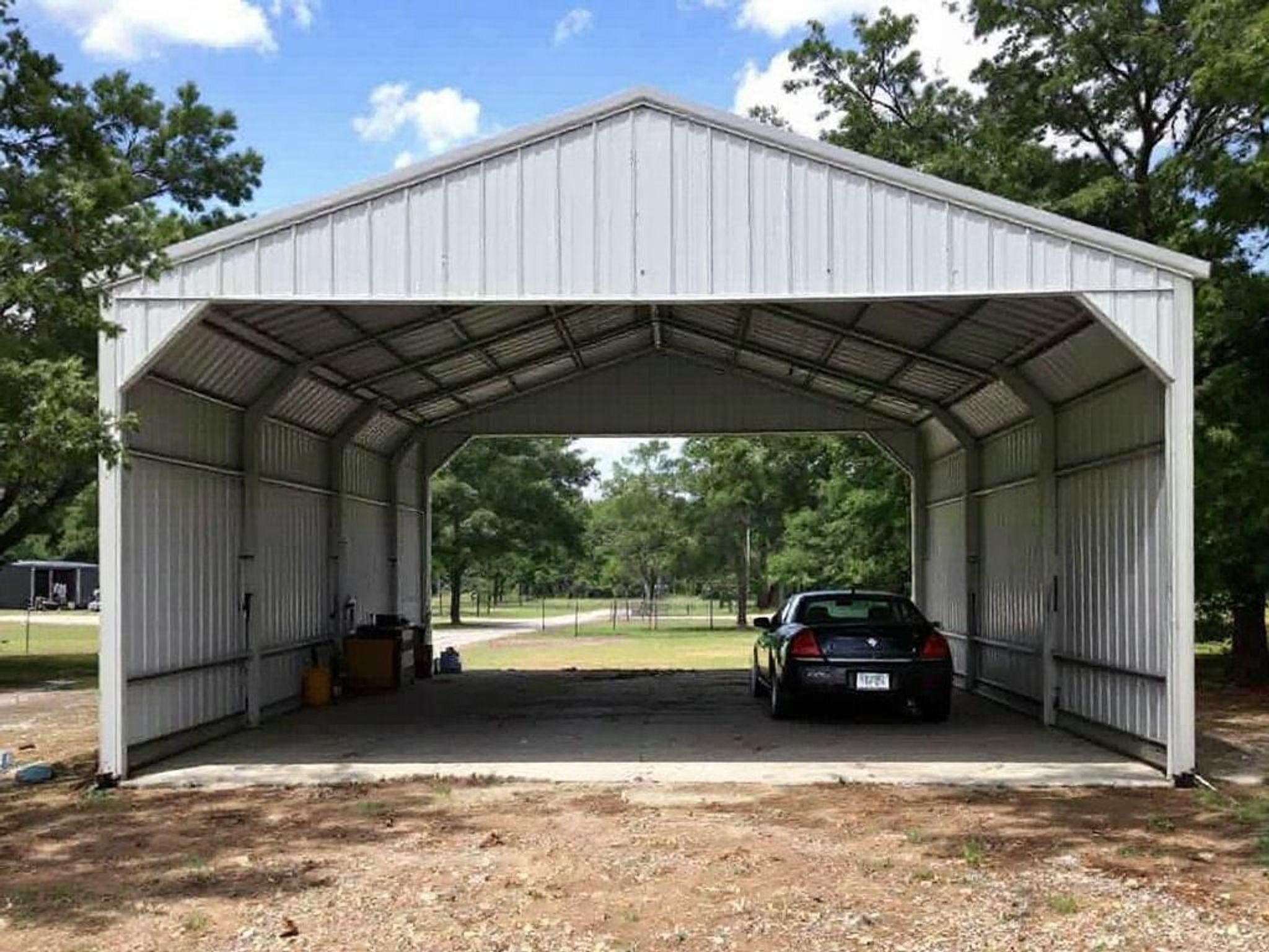 Metal Carport & Shop — Lipan, Hood County TX